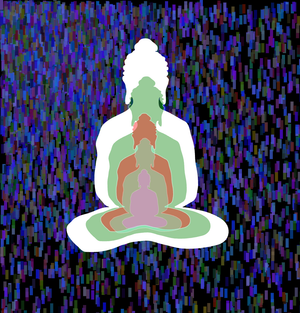 Fork of Fork of Fork of Fork of Fork of Buddha in colors -overlapping Buddha
