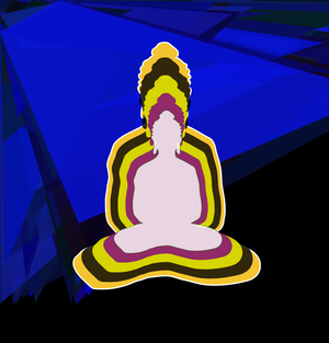 Fork of Fork of Fork of Fork of Fork of Buddha in colors -overlapping Buddha