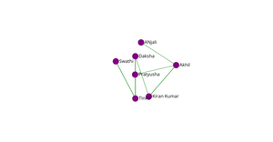 Social Media Network Group graph