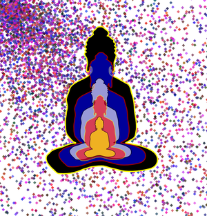Fork of Fork of Fork of Fork of Buddha in colors -overlapping Buddha