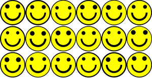 Lets make a face. Smiley :)
