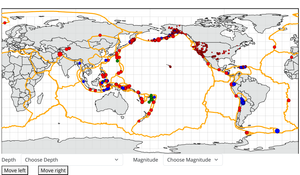 Earthquakes on Map