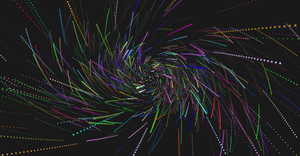 Spinning Rainbow Starfield