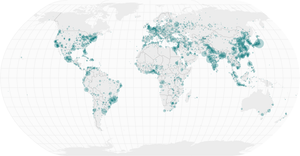 World Map points
