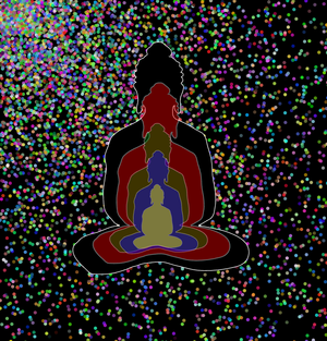 forking budha into 5 -overlapping Buddha