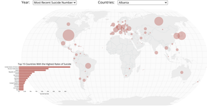 Worldwide Suicide Map Multi-views
