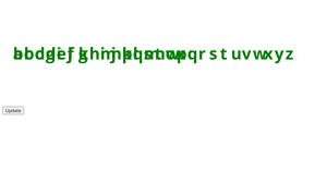 General Update Pattern-reusable: alphabet example D3v5 join