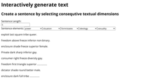 SVG text experiment - Generative poetry restructured