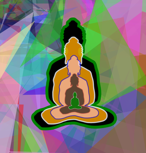 Fork of Fork of Fork of Fork of Fork of Buddha in colors -overlapping Buddha