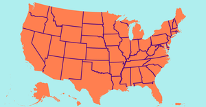 United States of America Country Map