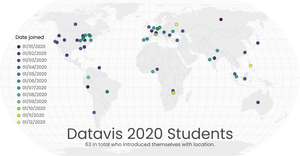 Fork of Locations of Datavis 2020 Students By Date