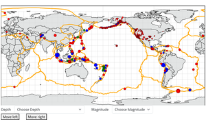 Fork of Earthquakes on Map