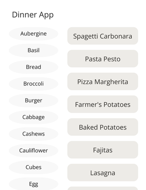 Dinner App