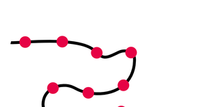 Data Folowing a Path