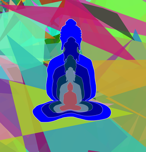 Fork of Fork of Fork of Fork of Fork of Fork of Fork of Buddha in colors -overlapping Buddha