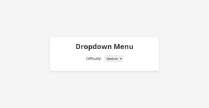 Dropdown Menu