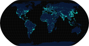 Points on  map