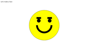 Let's make a face