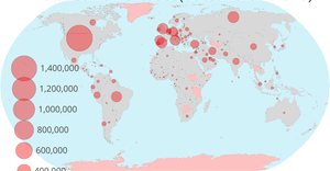 Circles on a map