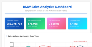 Making Meaning of BMW Sales Volume Bar Chart 