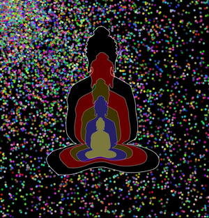 Fork of Fork of Fork of Fork of Fork of Buddha in colors -overlapping Buddha