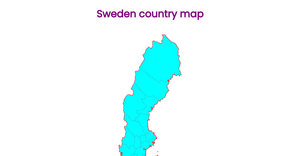 Fork of Swedish map