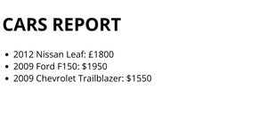 Fork of HTML CAR REPORT