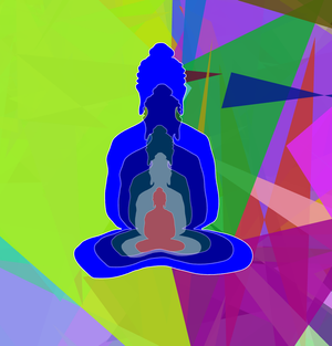 Fork of Fork of Fork of Fork of Fork of Buddha in colors -overlapping Buddha