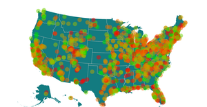 Fork of AQI Data in America in 2021 with Histogram and Brushing