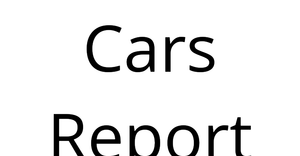 Cars Report