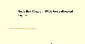 D3 Node-link Diagram With Force-directed Layout