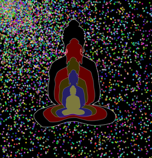 Fork of Fork of Fork of Buddha in colors -overlapping Buddha
