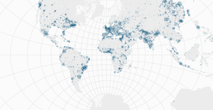 Sized Points On A Map