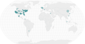 SPAC Sized Points on a Map