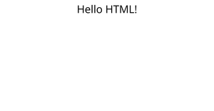 Fork of HTML Starter