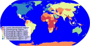 Map with selectable countries