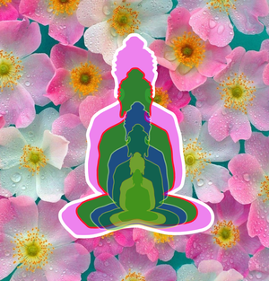 Fork of Fork of Fork of Fork of Fork of Buddha in colors -overlapping Buddha