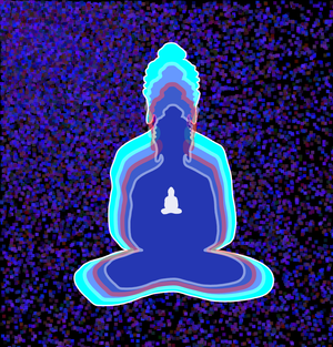 Fork of Fork of Fork of Fork of Buddha in colors -overlapping Buddha