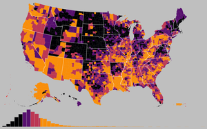 Choropleth with Histogram Brushing