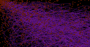 Fork of Fork of Fork of  Cool Art : generated line data with d3      line generator api  : circle on path