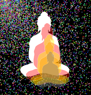 Fork of Fork of Fork of Fork of Buddha in colors -overlapping Buddha