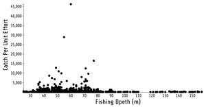 Crab scatter plot