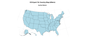 ICE-8 USA Country Map (Albers)