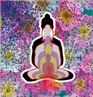 Fork of Fork of Fork of Fork of Fork of Buddha in colors -overlapping Buddha