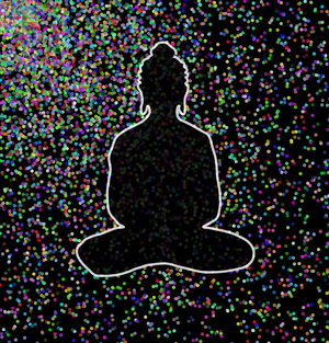 Fork of Buddha in colors -opacity Buddha