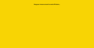 Interactive Floating Typography (Separate p5 bindings)
