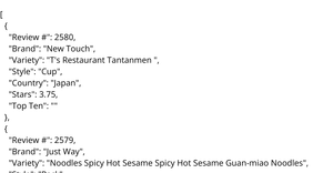 Loading Data Ramen