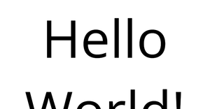 hello world