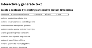 SVG text experiment - Generative poetry -3