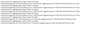 InfluxDb Measurement
